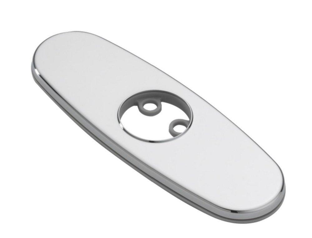 Delta Faucet Chrome Plated 6-1/2 in. Metal Escutcheon and Gasket Kit 