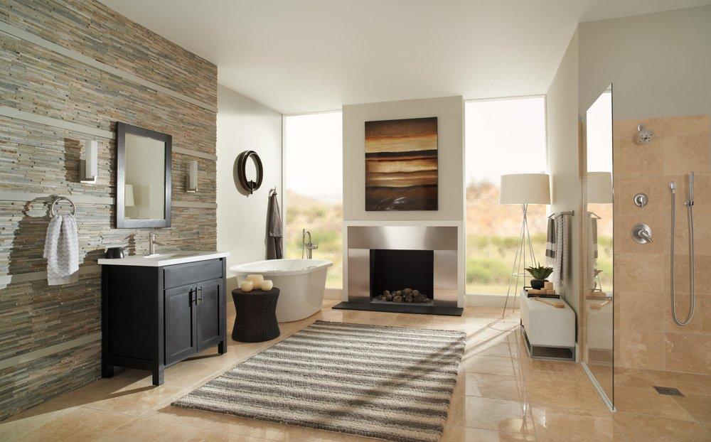 Delta Faucet Stainless Single Handle Centerset Bathroom Sink Faucet 