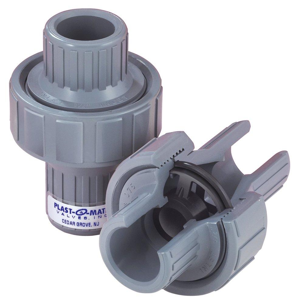 Plast-O-Matic Plastic FNPT Check Valve 