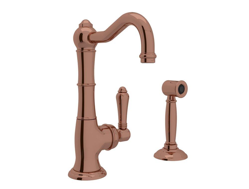 ROHL&reg; Rose Gold Single Handle Kitchen Faucet 