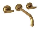 Two Handle Wall Mount Filler in French Brass
