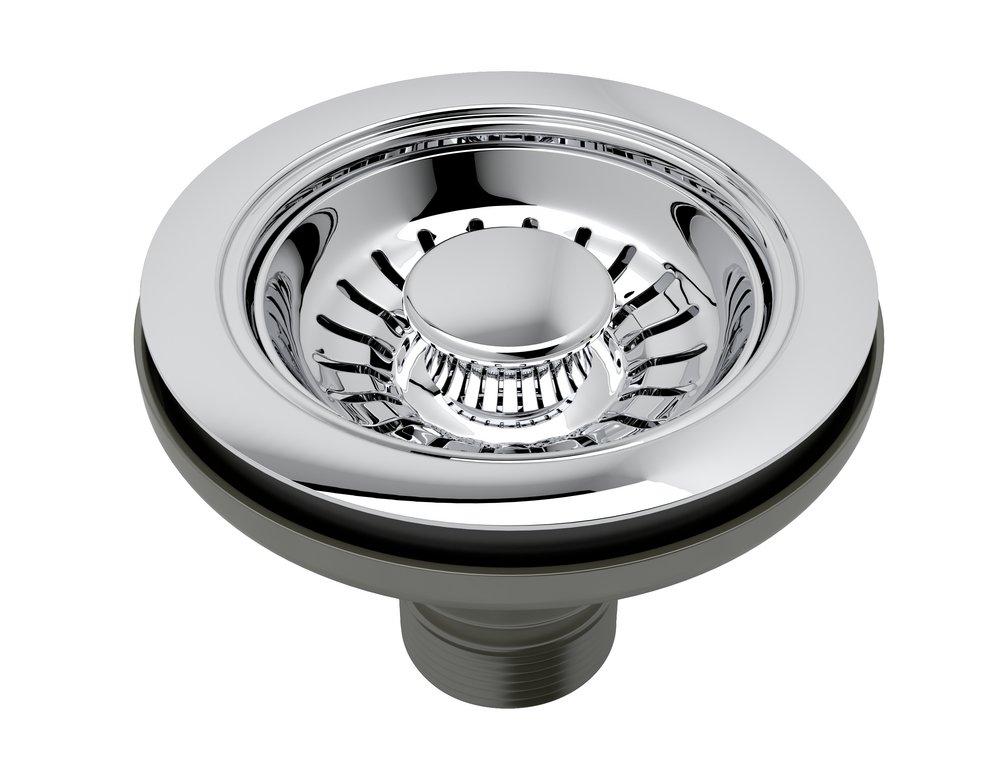 ROHL&reg; Polished Chrome Basket Strainer (Less Pop-Up) 