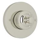 3-Function Diverter Valve Trim with Single Cross Handle in Polished Nickel