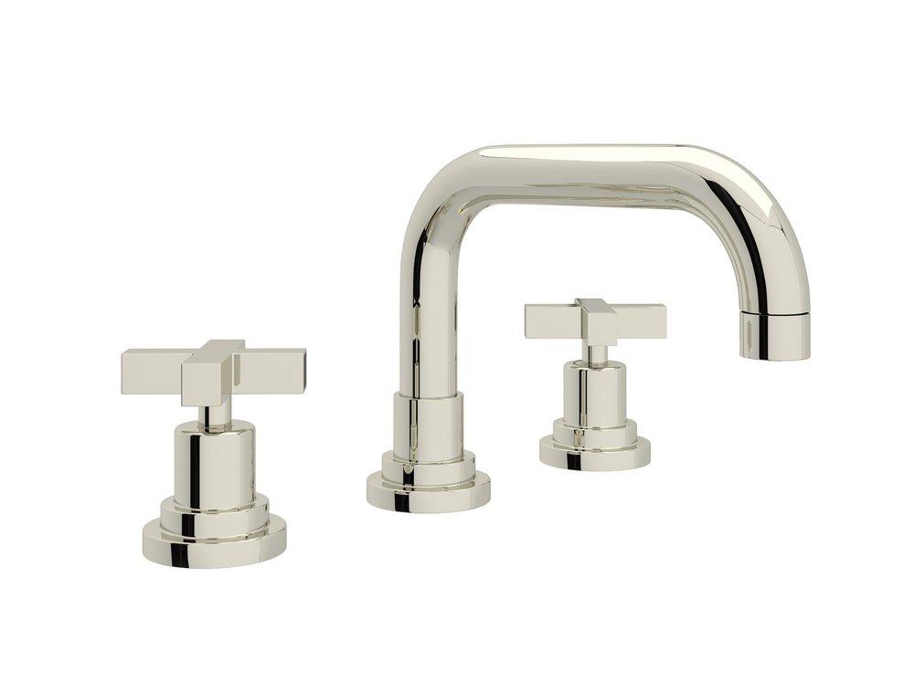 ROHL&reg; Polished Nickel Two Handle Widespread Bathroom Sink Faucet 