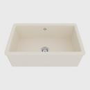 Shaws Parchment 30 x 18-1/8 in. No Hole Fireclay Single Bowl Dual Mount Kitchen Sink 