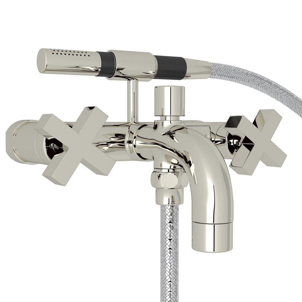 ROHL&reg; Polished Nickel Two Handle Wall Mount Filler 