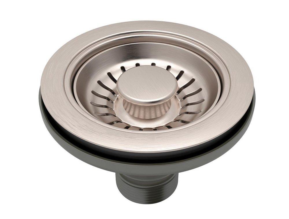 ROHL&reg; Satin Nickel 3-1/2 in. Basket Strainer 