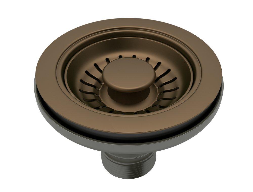 ROHL&reg; English Bronze 3-1/2 in. Basket Strainer 