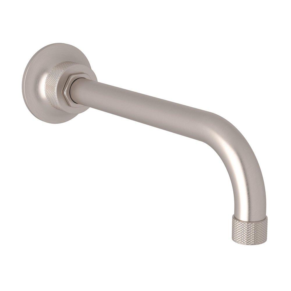 ROHL&reg; Satin Nickel 8-7/8 in. Brass Tub Spout for 1-120R Valve 