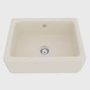 Shaws Parchment 24 x 18 in. Fireclay Single Bowl Farmhouse Kitchen Sink 