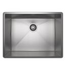 ROHL&reg; Brushed Stainless Steel 22-1/2 x 17-1/4 in. No Hole Stainless Steel Single Bowl Dual Mount Kitchen Sink 