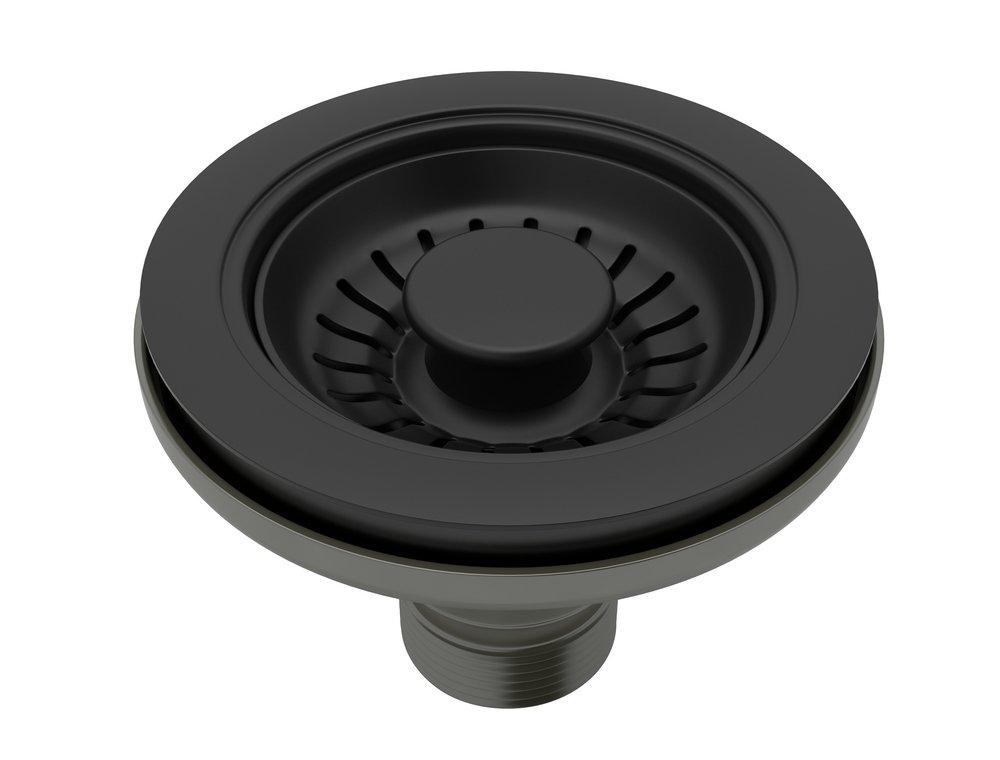 ROHL® Matte Black 3-1/2 in. Basket Strainer 