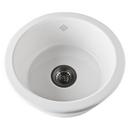 Shaws White 18-1/4 x 18-1/4 in. Drop-in and Undermount Fireclay Bar Sink 