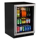 23-7/8 in. 190 Cans Beverage Cooler in Black/Stainless Steel