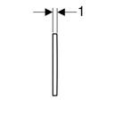 Geberit Black/Polished Chrome Actuator 