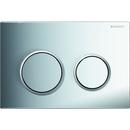 Dual Flush Actuator Flush Plate in Polished Chrome with Matte Chrome