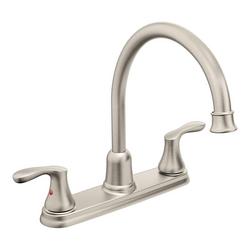 Two Handle Kitchen Faucet in Classic Stainless