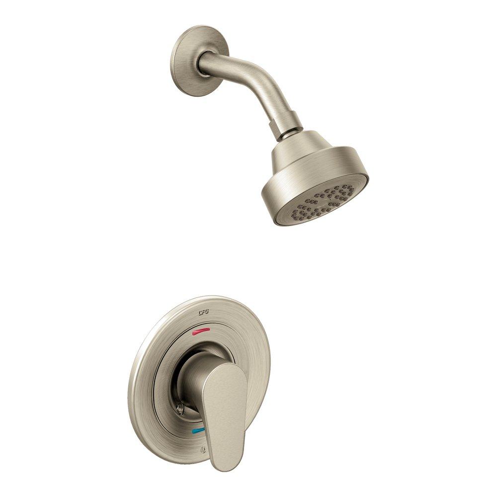 Cleveland Faucet Group Brushed Nickel 1.75 gpm Tub and Shower Only with Single Lever Handle 