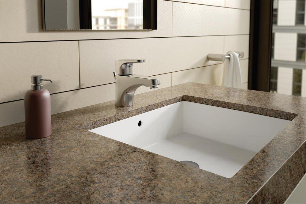 Cleveland Faucet Group Brushed Nickel Single Handle Centerset Bathroom Sink Faucet 