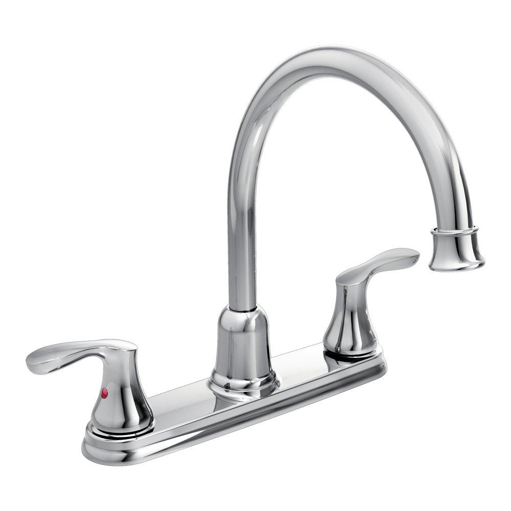 Cleveland Faucet Group Polished Chrome Two Handle Centerset Kitchen Faucet 