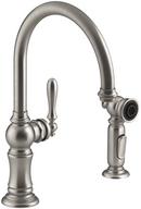 KOHLER Vibrant&reg; Stainless Single Handle Kitchen Faucet 