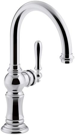 Single Handle Bar Faucet in Polished Chrome