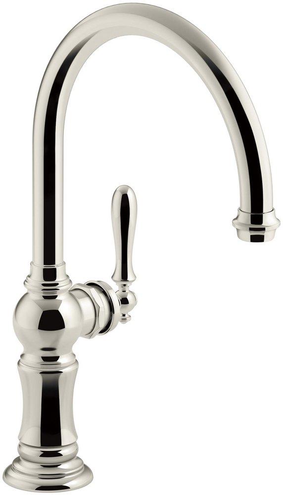 KOHLER Vibrant&reg; Polished Nickel Single Handle Kitchen Faucet 
