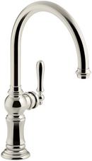 KOHLER Vibrant&reg; Polished Nickel Single Handle Kitchen Faucet 