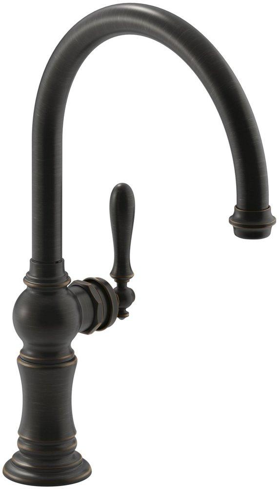 KOHLER Oil Rubbed Bronze Single Handle Kitchen Faucet 