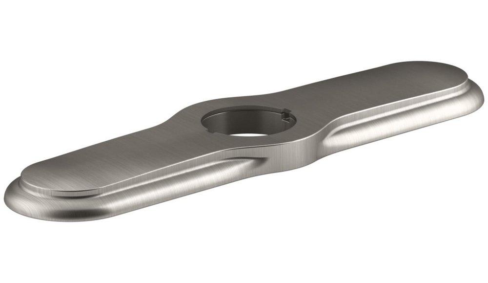 KOHLER Vibrant&reg; Stainless 3-Hole Kitchen Escutcheon 