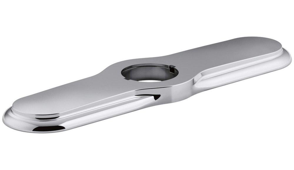 KOHLER Polished Chrome 3-Hole Kitchen Escutcheon 