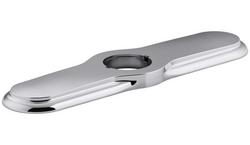 3-Hole Kitchen Escutcheon in Polished Chrome