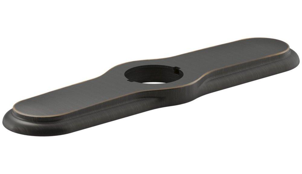 KOHLER Oil Rubbed Bronze 3-Hole Kitchen Escutcheon 