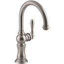 KOHLER Vibrant Stainless Single Handle Lever Handle Bar Faucet 
