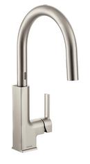 Moen Spot Resist&trade; Stainless Single Handle Pull Down Touchless Kitchen Faucet with Reflex, PowerClean and MotionSense Technology 