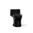 KOHLER Black Black 1.28 gpf Elongated Floor Mount One Piece Toilet 