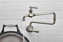 KOHLER Vibrant&reg; Polished Nickel Two Handle Lever Handle Pot Filler 