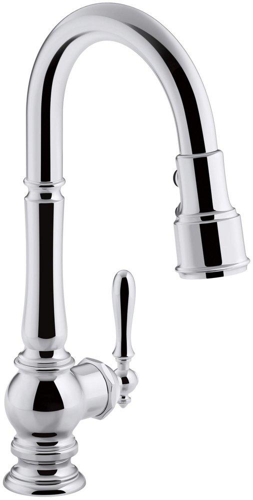 KOHLER Artifacts® Single Handle Pull Down Kitchen Faucet in