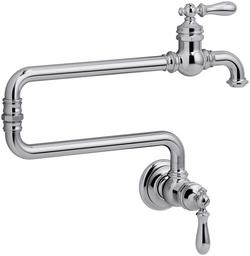 Wall Mount Pot Filler in Polished Chrome
