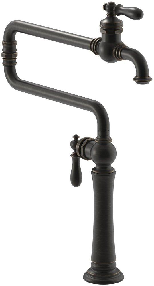 KOHLER Oil Rubbed Bronze Two Handle Lever Handle Pot Filler 