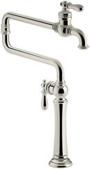 KOHLER Vibrant&reg; Polished Nickel Two Handle Lever Handle Pot Filler 
