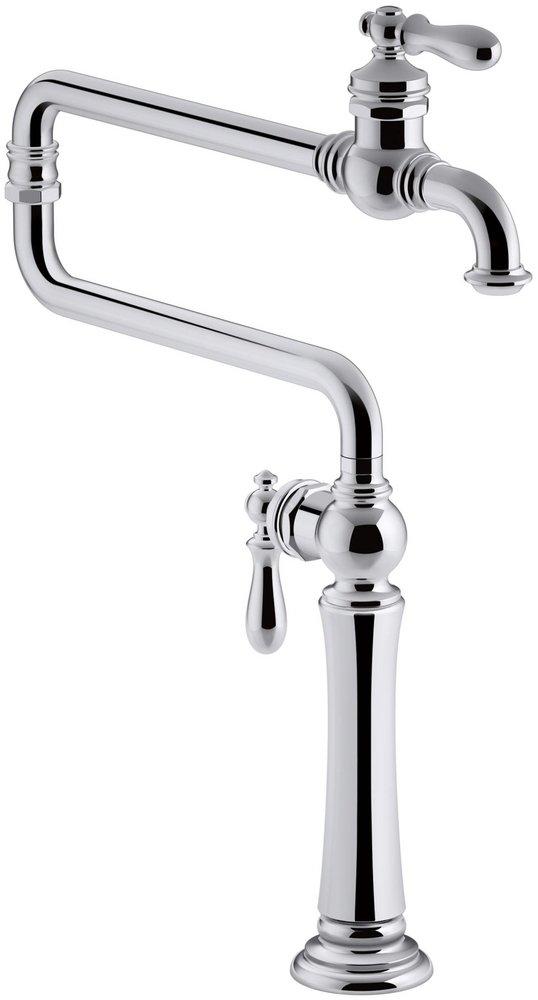 KOHLER Polished Chrome Two Handle Lever Handle Pot Filler 