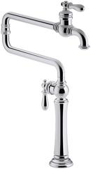 KOHLER Polished Chrome Two Handle Lever Handle Pot Filler 