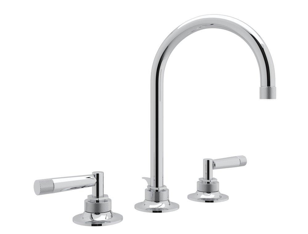 ROHL&reg; Polished Chrome Two Handle Widespread Bathroom Sink Faucet 