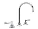 Two Handle Widespread Bathroom Sink Faucet in Polished Chrome