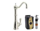 Hot Water Dispenser with Single Lever Handle in Polished Nickel