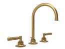 ROHL&reg; French Brass Two Handle Widespread Bathroom Sink Faucet 