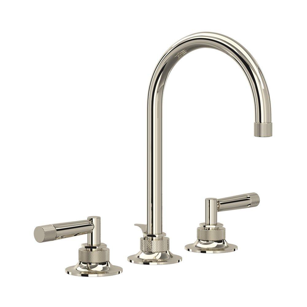 ROHL&reg; Polished Nickel Two Handle Widespread Bathroom Sink Faucet 