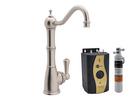 0.5 gpm 1 Hole Deck Mount Hot Water Dispenser with Single Lever Handle in Satin Nickel