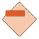 Fluorescent Orange SIGN O/LAY BLANK For WORD RIGHT 